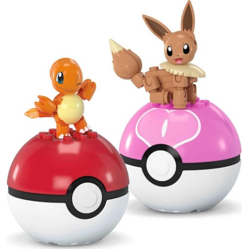 Mega Bloks Παιχνίδι Μινιατούρα Pokemon Charmander & Eevee για 6+ Ετών