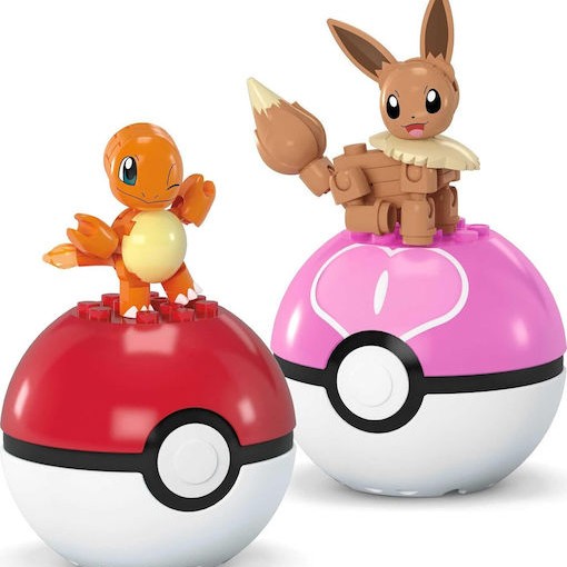 Mega Bloks Παιχνίδι Μινιατούρα Pokemon Charmander & Eevee για 6+ Ετών