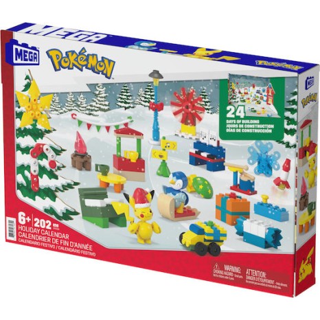 Mega Bloks Τουβλάκια Pokémon Holiday Calendar για 6+ Ετών 202τμχ