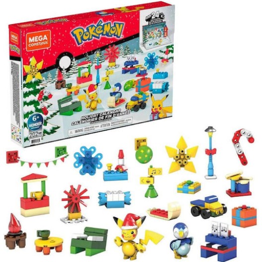 Mega Bloks Τουβλάκια Pokémon Holiday Calendar για 6+ Ετών 202τμχ