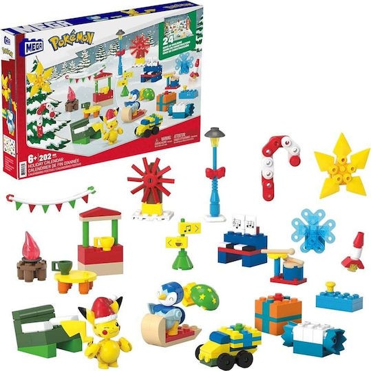 Mega Bloks Τουβλάκια Pokémon Holiday Calendar για 6+ Ετών 202τμχ
