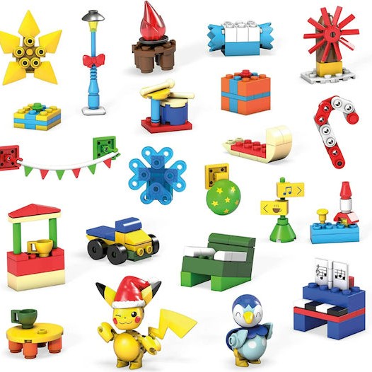 Mega Bloks Τουβλάκια Pokémon Holiday Calendar για 6+ Ετών 202τμχ