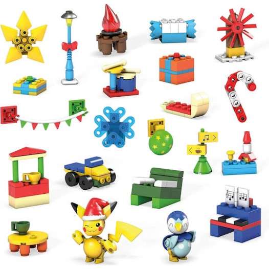 Mega Bloks Τουβλάκια Pokémon Holiday Calendar για 6+ Ετών 202τμχ
