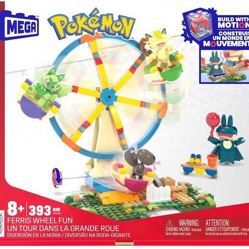 Mega Bloks Τουβλάκια Pokemon Ferris Wheel για 8+ Ετών 399τμχ