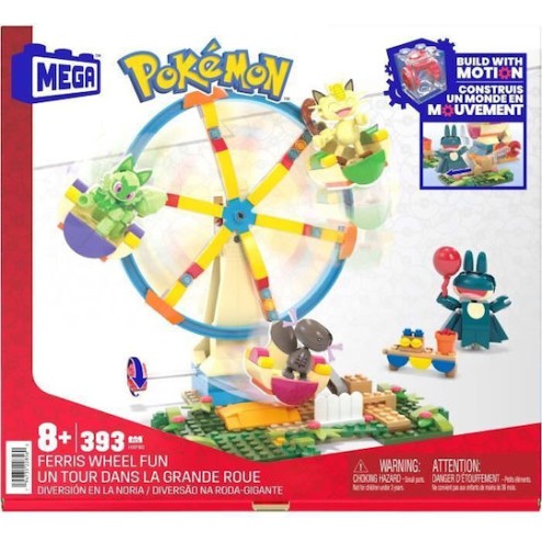 Mega Bloks Τουβλάκια Pokemon Ferris Wheel για 8+ Ετών 399τμχ