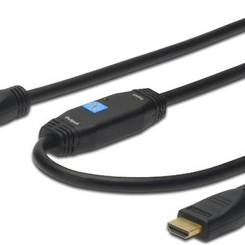 Digitus Angle Cable HDMI male - HDMI male 20m Μαύρο