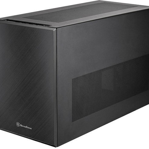 Silverstone SST-SG17B Mini Tower Κουτί Υπολογιστή Μαύρο