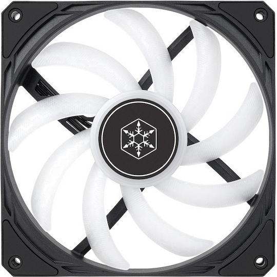 Silverstone Slimmer 140 ARGB Case Fan με Σύνδεση 4-Pin PWM