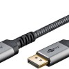 Goobay Cable DisplayPort male - DisplayPort male 1m Γκρι (65264)