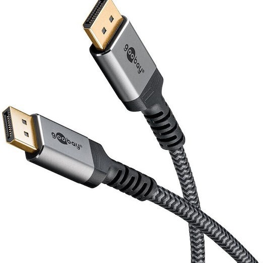 Goobay Cable DisplayPort male - DisplayPort male 1m Γκρι (65264)
