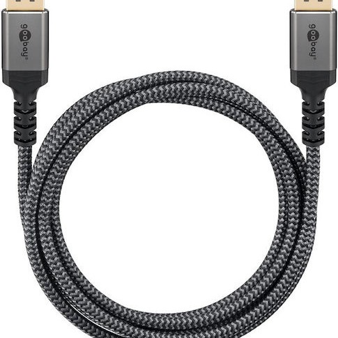 Goobay Cable DisplayPort male - DisplayPort male 1m Γκρι (65264)