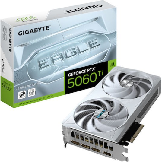 Gigabyte GeForce RTX 5060 Ti 16GB GDDR7 Eagle OC Ice Κάρτα Γραφικών