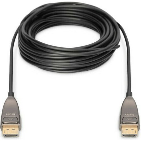 Digitus Cable DisplayPort male - DisplayPort male 15m Μαύρο (AK-340107-150-S)