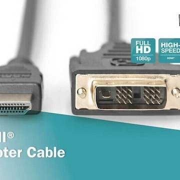 Digitus Cable DVI-D male - HDMI male 2m (AK-330300-020-S)