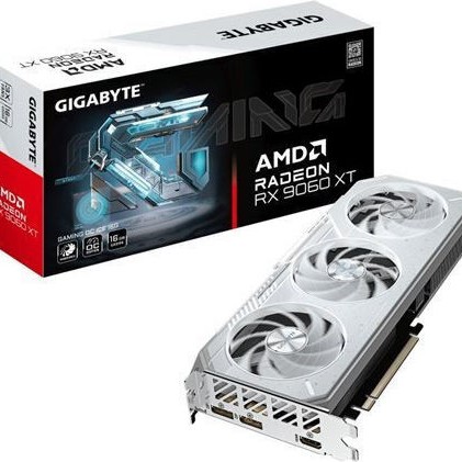 Gigabyte Radeon RX 9060 XT 16GB GDDR6 GAMING OC ICE Κάρτα Γραφικών