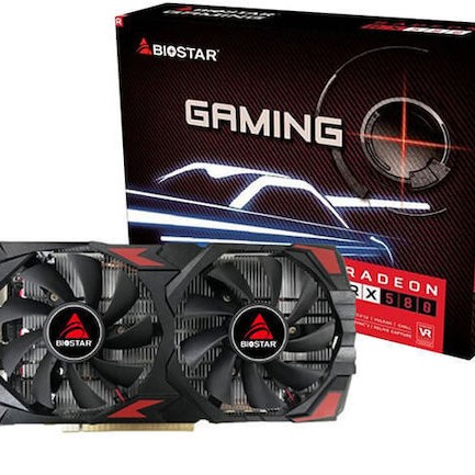 Biostar Radeon RX 580 8GB GDDR5 Gaming 2048sp Κάρτα Γραφικών