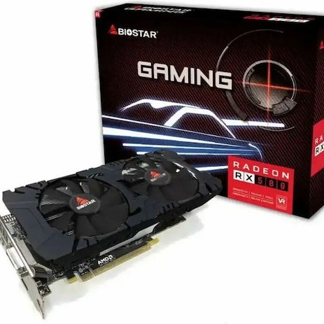 Biostar Radeon RX 580 8GB GDDR5 Gaming 2048sp Κάρτα Γραφικών