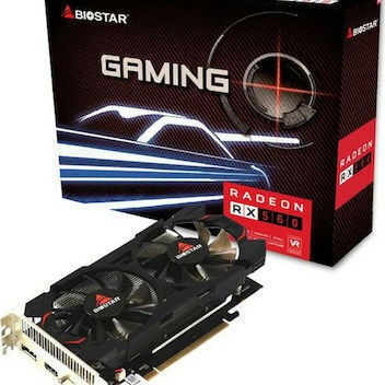 Biostar Radeon RX 560 4GB GDDR5 Κάρτα Γραφικών