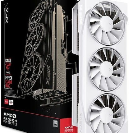 XFX Radeon RX 9070 16GB GDDR6 OC White Triple Fan Gaming Edition Κάρτα Γραφικών