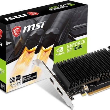 MSI GeForce GT 1030 2GB GDDR4 2GHDA LP OC Κάρτα Γραφικών