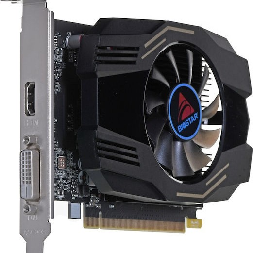 Biostar GeForce GT 1030 4GB GDDR4 Κάρτα Γραφικών