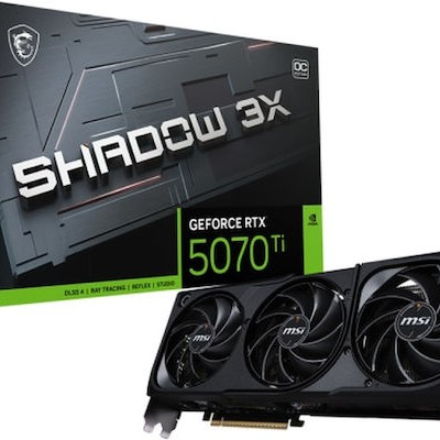 MSI GeForce RTX 5070 Ti 16GB GDDR7 Shadow 3X OC Κάρτα Γραφικών
