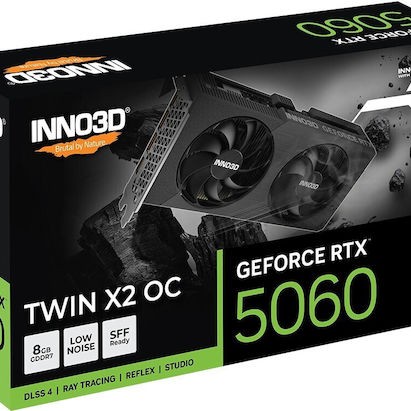 Inno 3D GeForce RTX 5060 8GB GDDR7 Twin X2 OC V2 Κάρτα Γραφικών