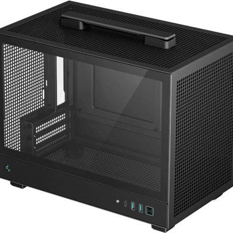 Deepcool CH160 Mini Tower Κουτί Υπολογιστή με Πλαϊνό Παράθυρο Μαύρο