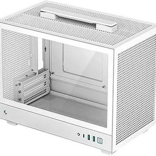Deepcool CH160 v2 Mini Tower Κουτί Υπολογιστή με Πλαϊνό Παράθυρο Λευκό