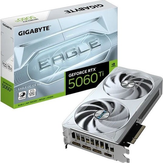 Gigabyte GeForce RTX 5060 Ti 8GB GDDR7 Eagle OC Ice Κάρτα Γραφικών