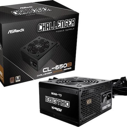 ASRock Challenger 650W Μαύρο Τροφοδοτικό Υπολογιστή Full Wired 80 Plus Bronze