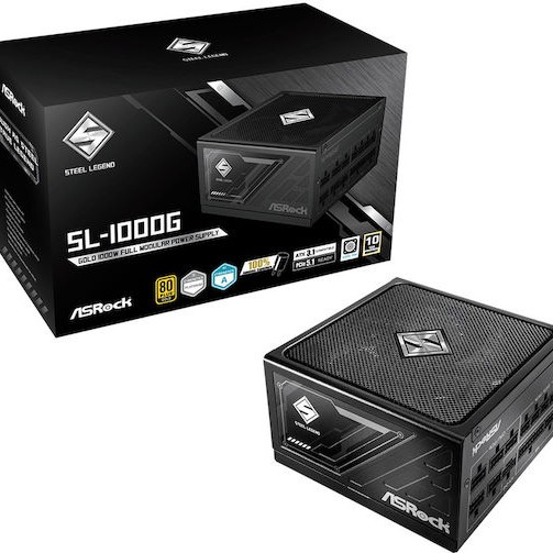 ASRock Steel Legend SL-1000G 1000W Γκρι Τροφοδοτικό Υπολογιστή Full Modular 80 Plus Gold