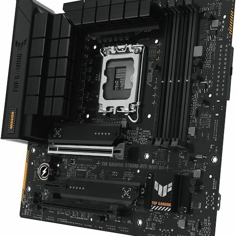 Asus TUF GAMING B760M-BTF WIFI D4 Motherboard Micro ATX με Intel 1700 Socket 90MB1E50-M0EAY0