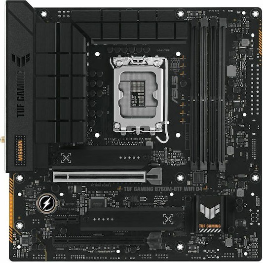 Asus TUF GAMING B760M-BTF WIFI D4 Motherboard Micro ATX με Intel 1700 Socket 90MB1E50-M0EAY0