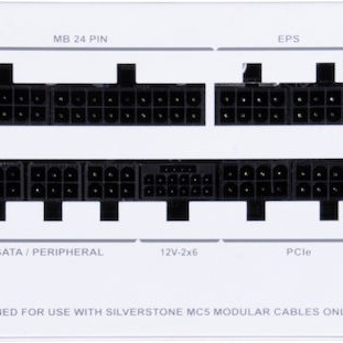 Silverstone DA750R 750W Λευκό Τροφοδοτικό Υπολογιστή Full Modular 80 Plus Gold