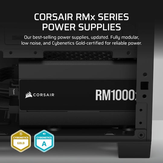 Corsair RM1000x 1000W Μαύρο Τροφοδοτικό Υπολογιστή Full Modular