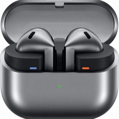 Samsung Galaxy Buds3 Bluetooth Handsfree Ακουστικά με Αντοχή στον Ιδρώτα και Θήκη Φόρτισης Silver