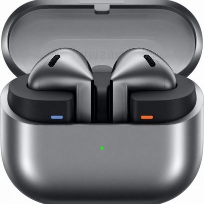 Samsung Galaxy Buds3 Bluetooth Handsfree Ακουστικά με Αντοχή στον Ιδρώτα και Θήκη Φόρτισης Silver