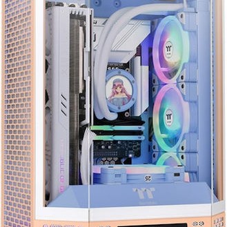 Thermaltake The Tower 300 Micro Tower Κουτί Υπολογιστή με Πλαϊνό Παράθυρο και RGB Φωτισμό Peach Fuzz