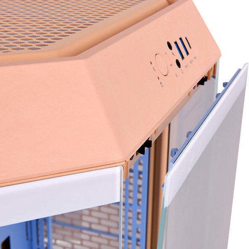 Thermaltake The Tower 300 Micro Tower Κουτί Υπολογιστή με Πλαϊνό Παράθυρο και RGB Φωτισμό Peach Fuzz