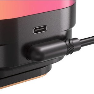 Corsair iCUE LINK TITAN 360 RX LCD Υδρόψυξη Επεξεργαστή Τριπλού Ανεμιστήρα 120mm για Socket AM4/AM5/1700 με RGB Φωτισμό