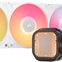 Corsair ICUE Link Titan RX Υδρόψυξη Επεξεργαστή Τριπλού Ανεμιστήρα 120mm για Socket AM4/AM5/1700 με RGB Φωτισμό Λευκή