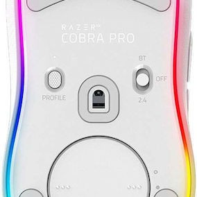 Razer Cobra Pro Ασύρματο RGB Gaming Ποντίκι 30000 DPI Λευκό