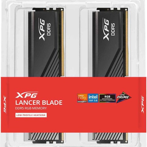 Adata Lancer Blade RGB DDR5 32GB RAM με 2x16GB Modules και Ταχύτητα 6000 για Desktop