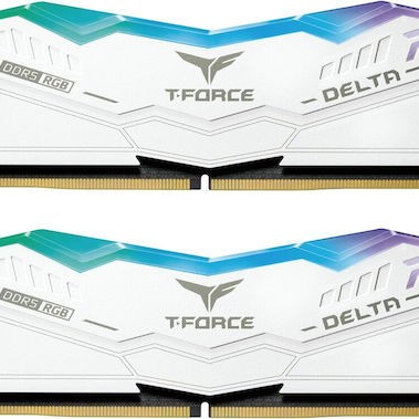 TeamGroup T-Force Delta RGB DDR5 32GB RAM με 2x16GB Modules και Ταχύτητα 6000 για Desktop