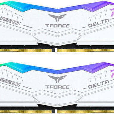 TeamGroup T-Force Delta RGB DDR5 32GB RAM με 2x16GB Modules και Ταχύτητα 6000 για Desktop
