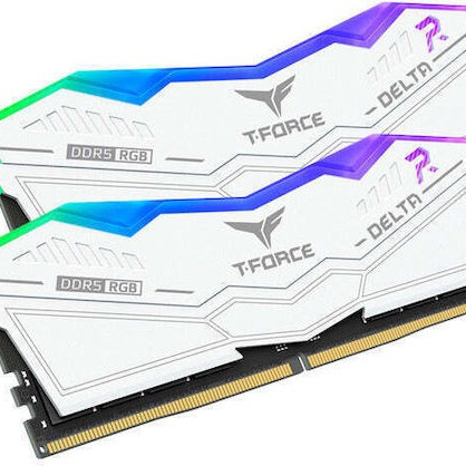 TeamGroup T-Force Delta RGB DDR5 32GB RAM με 2x16GB Modules και Ταχύτητα 6000 για Desktop