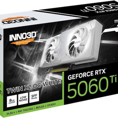 Inno 3D GeForce RTX 5060 Ti 8GB GDDR7 Twin X2 OC White Κάρτα Γραφικών