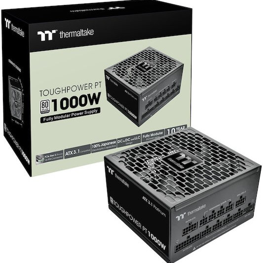 Thermaltake Toughpower PT 1000W Μαύρο Τροφοδοτικό Υπολογιστή Full Modular 80 Plus Platinum