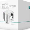 Deepcool AK620 Digital SE Ψύκτρα Επεξεργαστή Διπλού Ανεμιστήρα για Socket AM4/AM5/1200/115x με RGB Φωτισμό Λευκή